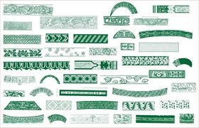 中式传统建筑雕花装饰图案