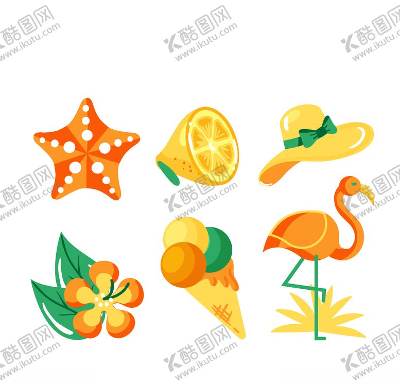 编号：44989907141337116447【酷图网】源文件下载-夏日元素