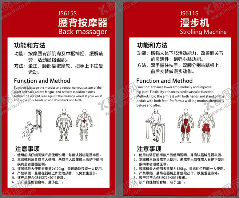 编号：60276902251842491160【酷图网】源文件下载-健身器材说明展板