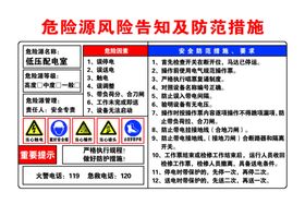 警示牌提示牌配电室