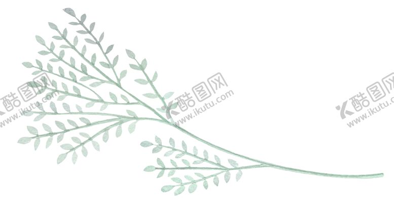 编号：64247010090125126132【酷图网】源文件下载-水彩植物