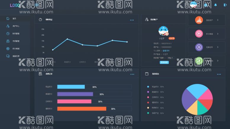 编号：42911611291424562333【酷图网】源文件下载-app后台数据大屏