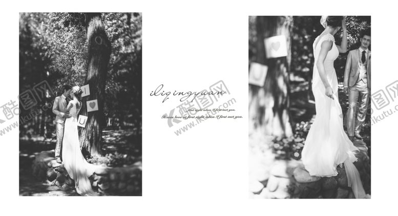 编号：55469706191637078958【酷图网】源文件下载-街头爱情时尚浪漫婚纱相册模板