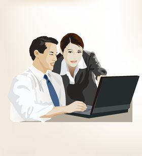 商务人物漫画动画动漫壁纸
