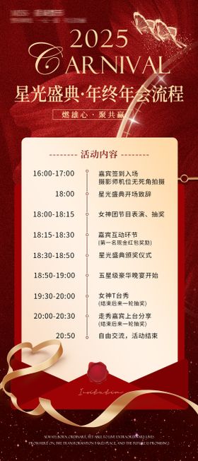 美业医美年会流程海报