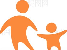 母亲节背景母子母子剪影
