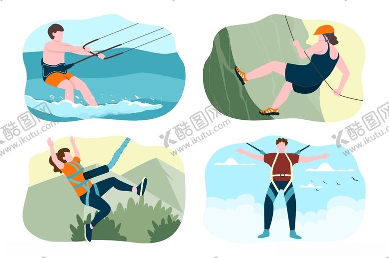 编号：71155109231056085474【酷图网】源文件下载-多样户外运动精彩瞬间