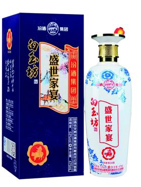蓝色汾酒分层图