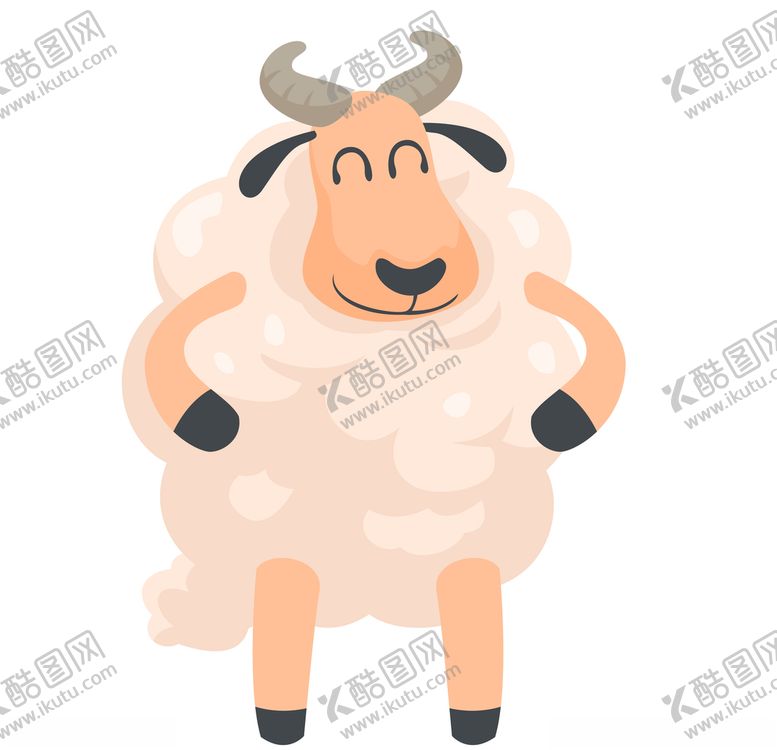编号：88842505081926123703【酷图网】源文件下载-羊插画