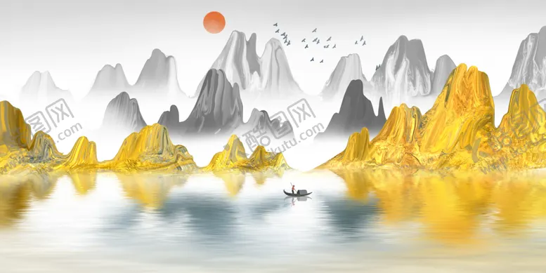 编号：26062112090421075790【酷图网】源文件下载-山水画