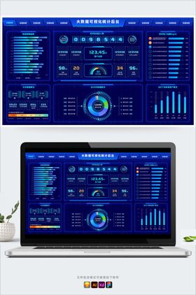 科技蓝大数据可视化图表统计平台