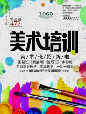 美术培训海报