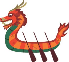 龙舟竞赛划端午节扒