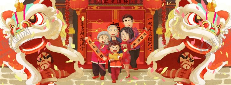 编号：64715509290250417925【酷图网】源文件下载-新春舞狮