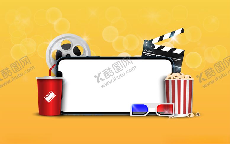 编号：11808312100242473846【酷图网】源文件下载-电影院爆米花