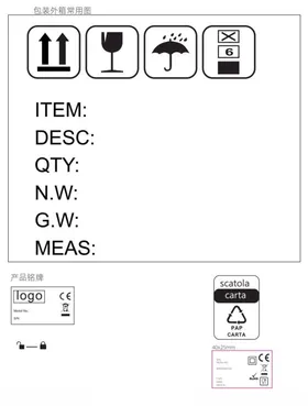 外箱包装常用图标