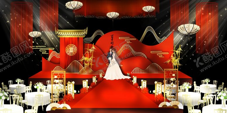编号：40739106242357174248【酷图网】源文件下载-中式几何婚礼