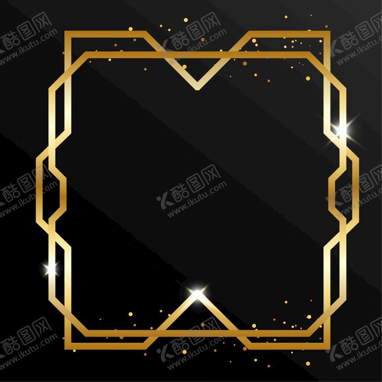 编号：68043509161727064201【酷图网】源文件下载-金色花纹黑色背景