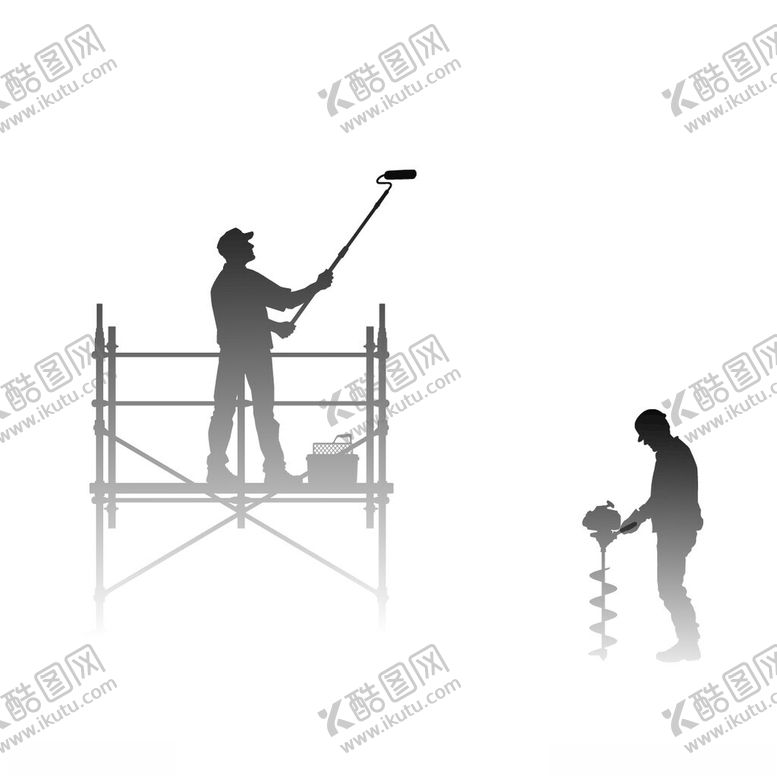 编号：25317201180524572809【酷图网】源文件下载-脚手架施工矢量图