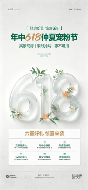 618年中宠粉特惠优惠海报