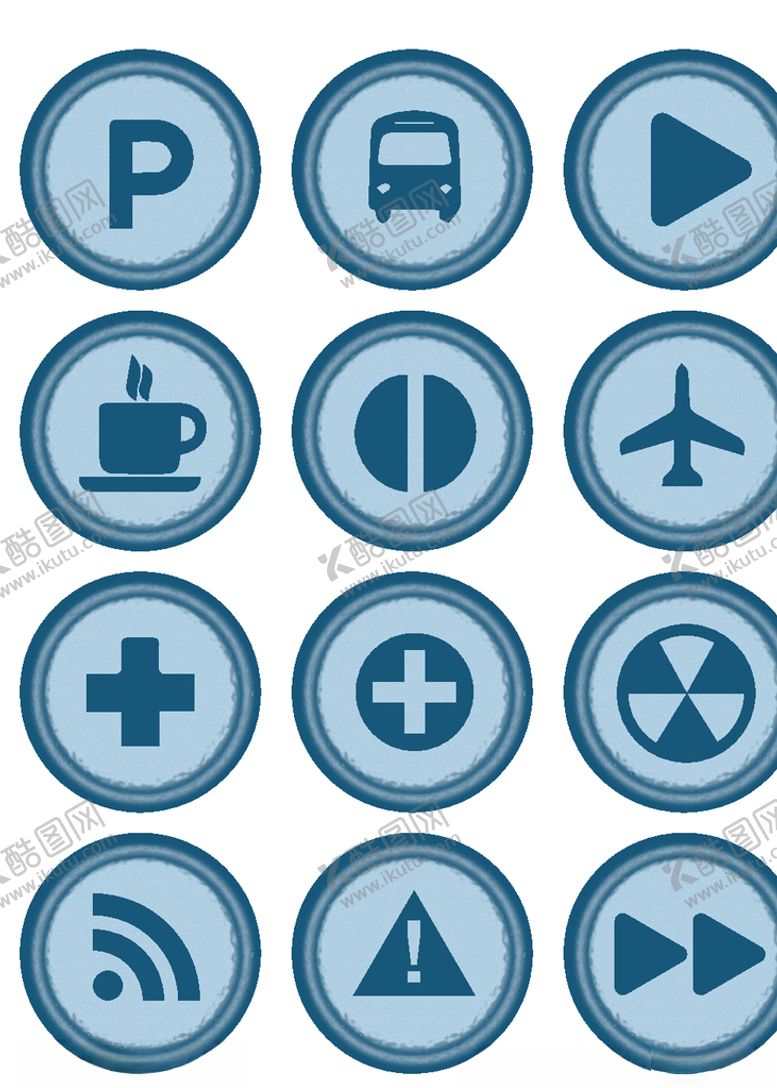 编号：46691209240804023180【酷图网】源文件下载-常用标识小图标