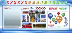 公司企业简介展板形象墙