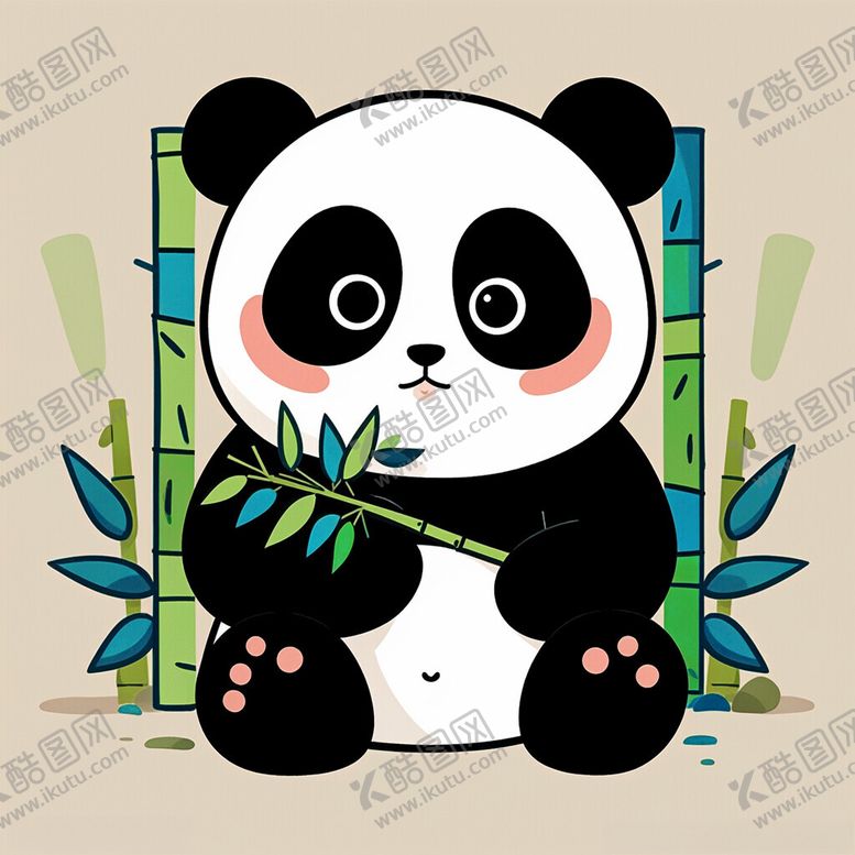 编号：57089302180327205601【酷图网】源文件下载-卡通熊猫图