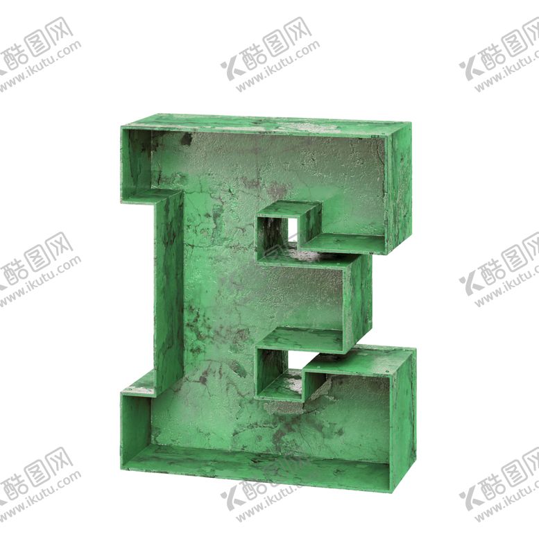 编号：51119210171840196109【酷图网】源文件下载-3D立体字母E