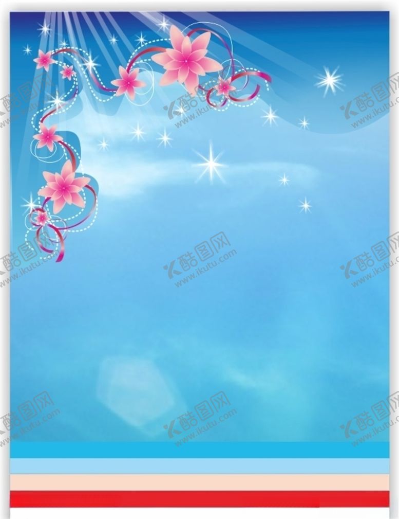 编号：74904909121153147603【酷图网】源文件下载-三八女人节蓝色花卉矢量海报