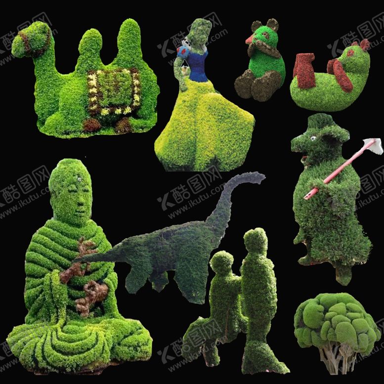 编号：61982910080742113425【酷图网】源文件下载-花卉苗木造型