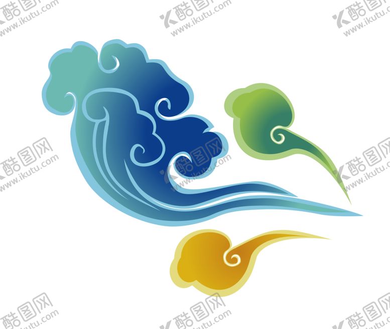 编号：99038009211724506816【酷图网】源文件下载-彩色祥云元素