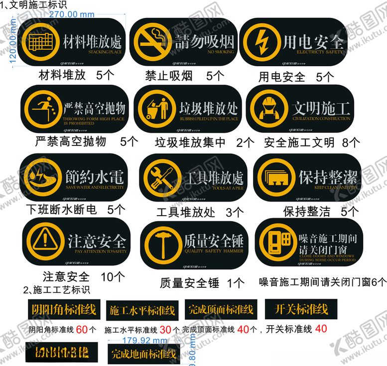 编号：60054606300731271458【酷图网】源文件下载-文明施工标识牌