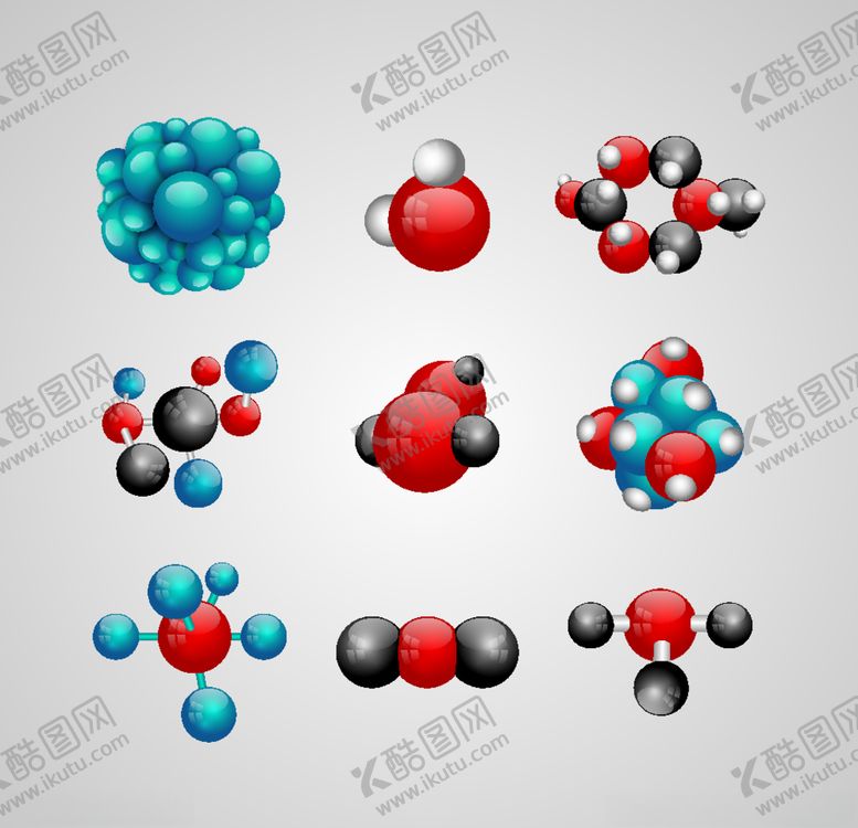 编号：70752610300340477928【酷图网】源文件下载-分子背景