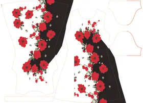 线条花