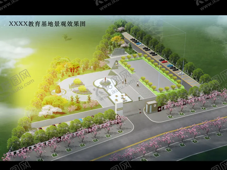 编号：16133802230820415675【酷图网】源文件下载-教育基地效果图
