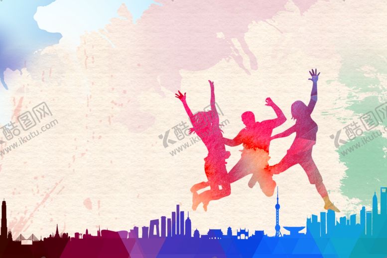 编号：96968810262303216693【酷图网】源文件下载-抽象水彩画壁画壁纸背景墙