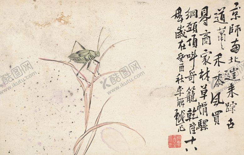 编号：73214311010900286390【酷图网】源文件下载-植物花草国画图案