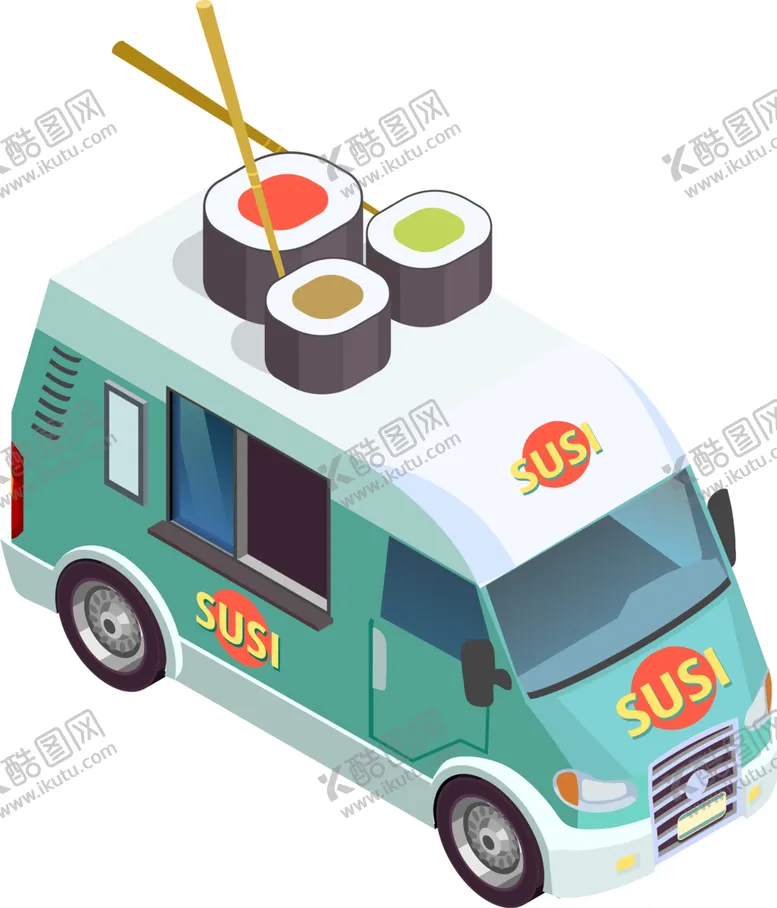 编号：24319201252035475383【酷图网】源文件下载-餐车免抠图