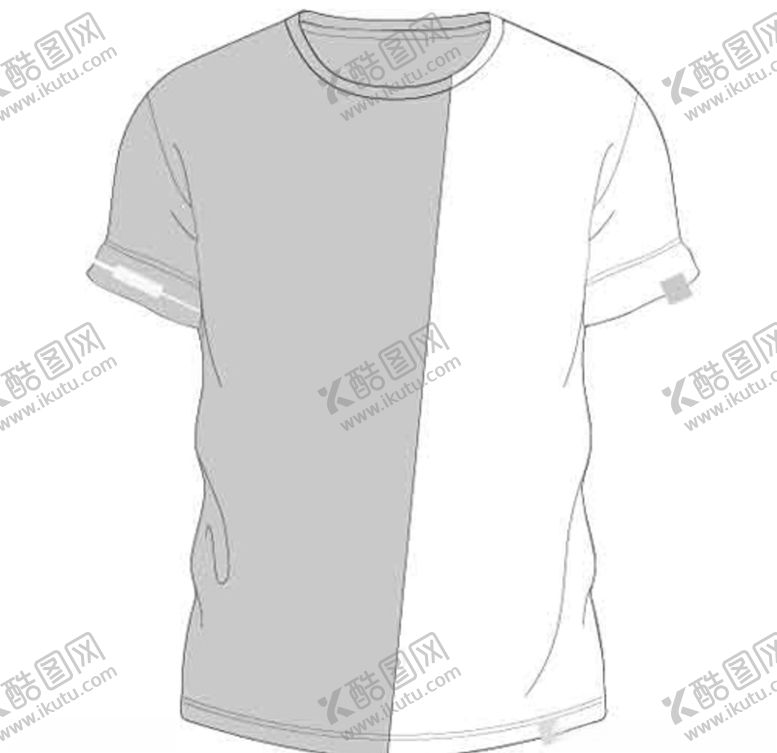 编号：97667110171118082939【酷图网】源文件下载-短袖T桖运动衣色块衣服潮流服装