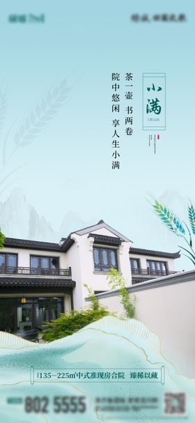 地产小满节气海报