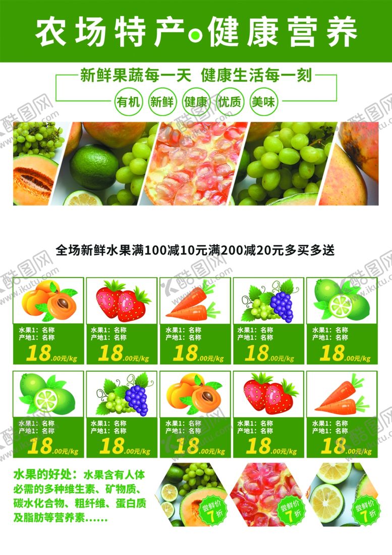 编号：41227606261749059791【酷图网】源文件下载-水果海报
