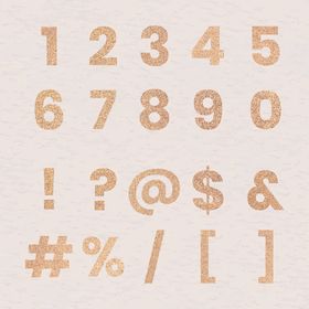 金色数字