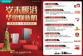 岁末焕新卫浴促销海报