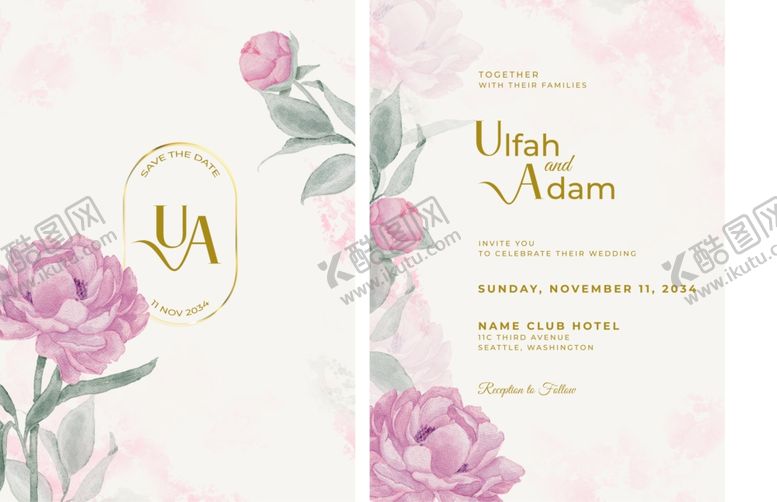 编号：32115910051440589054【酷图网】源文件下载-清新花卉贺卡