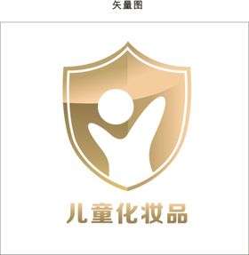 儿童艺术中心矢量LOGO标签