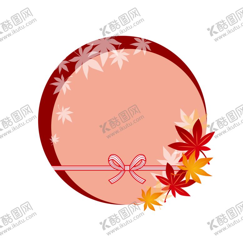 编号：87644212192323587947【酷图网】源文件下载-枫叶装饰框