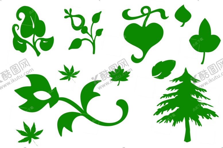 编号：51477610080149315247【酷图网】源文件下载-树木花朵叶子