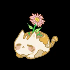 手绘卡通猫图片插画小熊小小咪