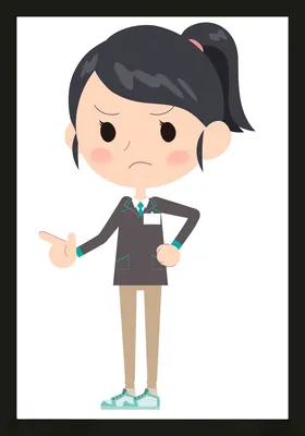 手绘卡通女孩动画