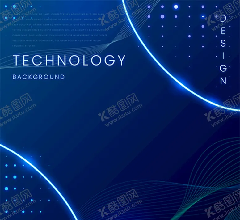 编号：08391409210703330461【酷图网】源文件下载-蓝色抽象技术背景矢量